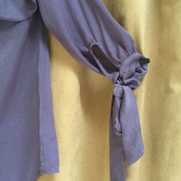 Purple Francesca’s Ruffle cold shoulder top XS - Picture 4 of 6